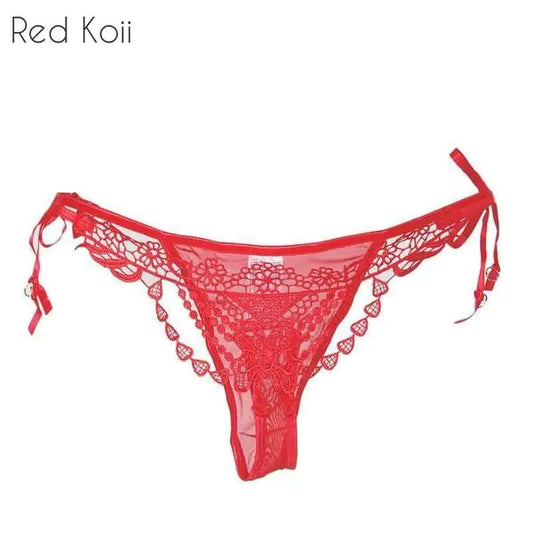 Lingerie with Lace and Rhinestone Details