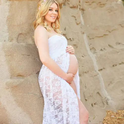 Sheer Lace Dress for Maternity Photography - Lingerie - 888