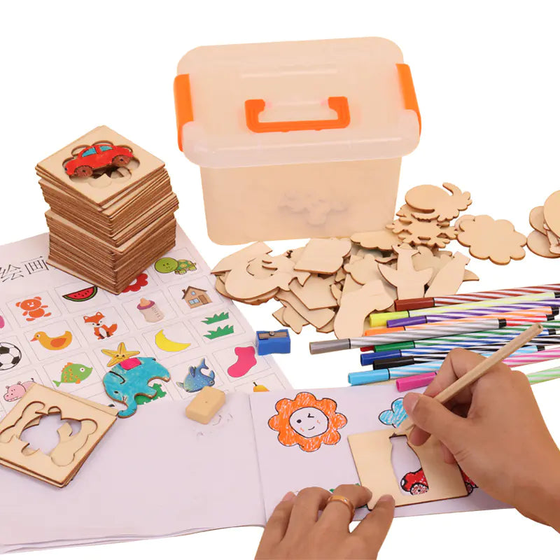 Kids’ Art Set with Templates - 888