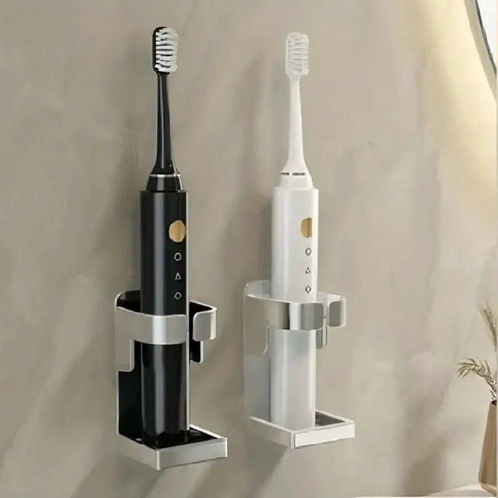 Sleek Metal Electric Toothbrush Holder