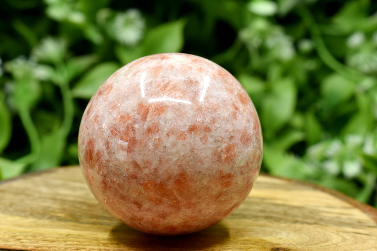 1Pc Sunstone Sphere Crystal Ball Healing Sphere.