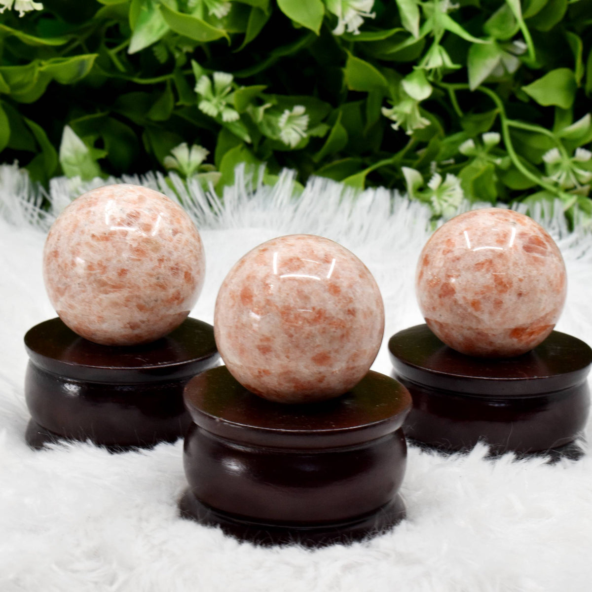 1Pc Sunstone Sphere Crystal Ball Healing Sphere.