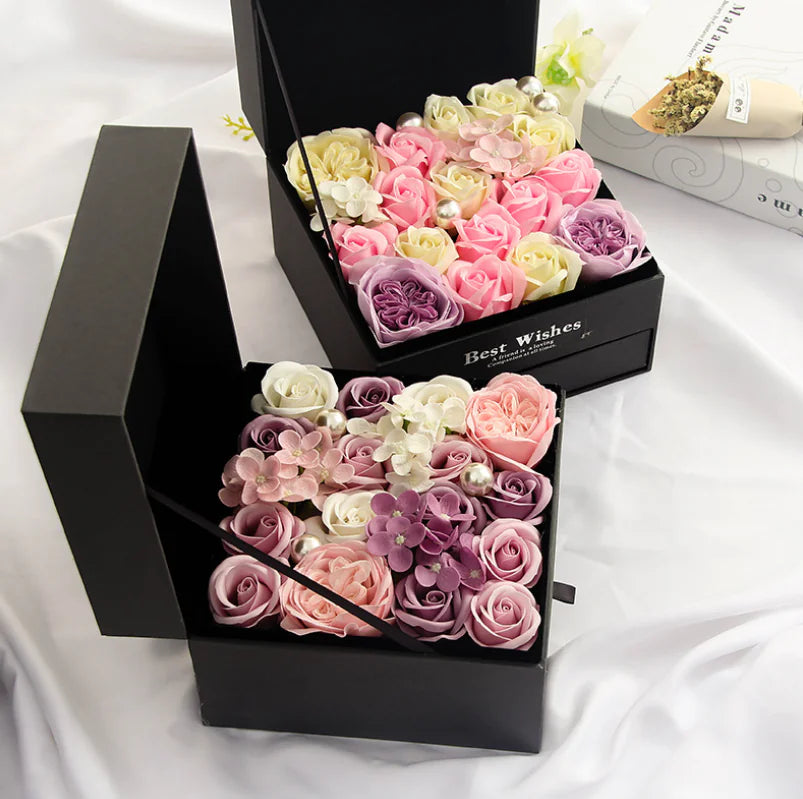 Square Drawer Gift Box for Valentine's Day, Necklace Box
