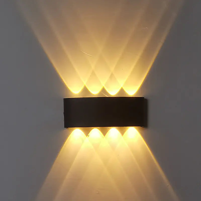 Outdoor Plastic Wall Light with Multi-Directional Illumination