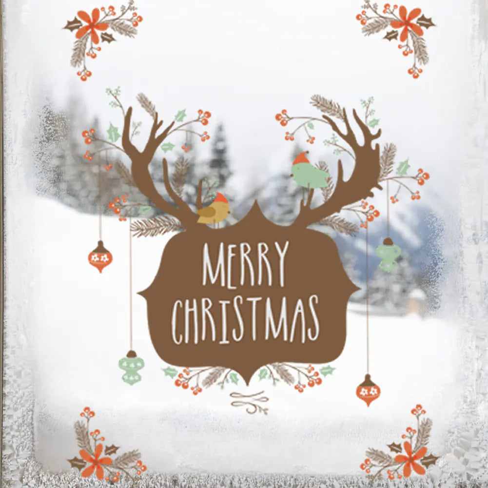 Eco-Friendly Wall Stickers for Christmas Window Decor