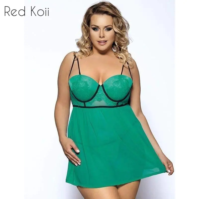 Plus Size Sexy Lingerie with Steel Support Camisole