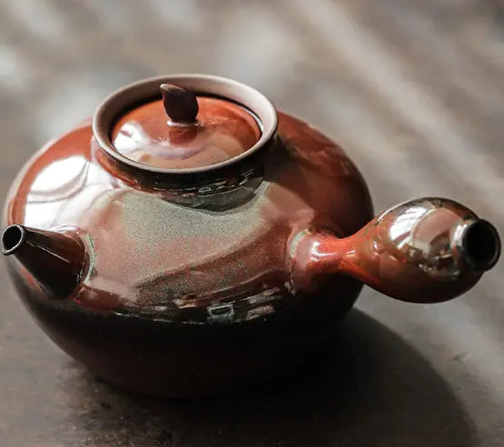 Automatic Electric Tea Pot Set with Walnut Wood