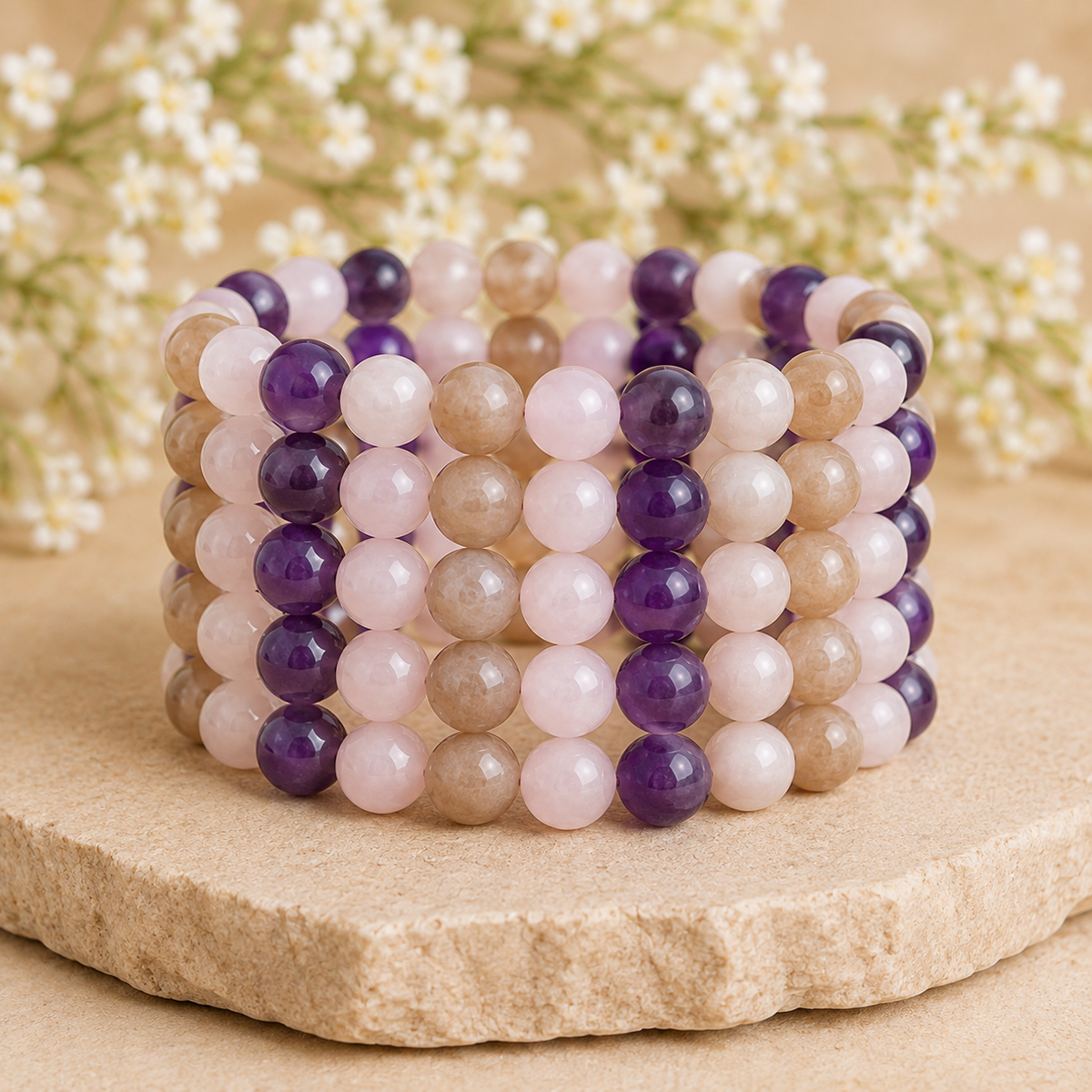 Improve SLEEP Bracelet Crystal Bracelet (Emotional Stress, Meditation )