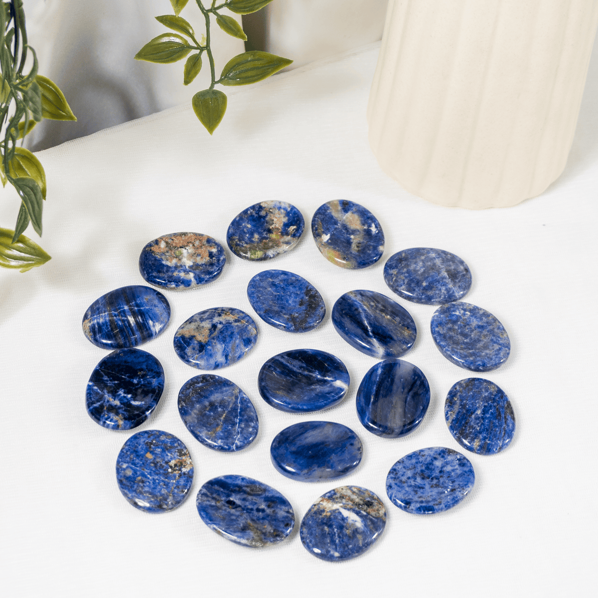 Sodalite Pocket Stones (Meditation and Self-Acceptance)