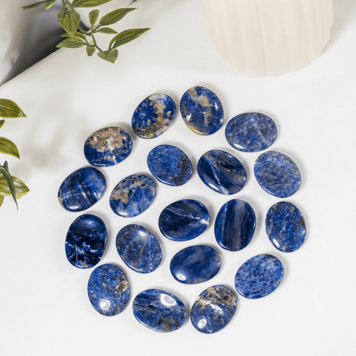Sodalite Pocket Stones (Meditation and Self-Acceptance)