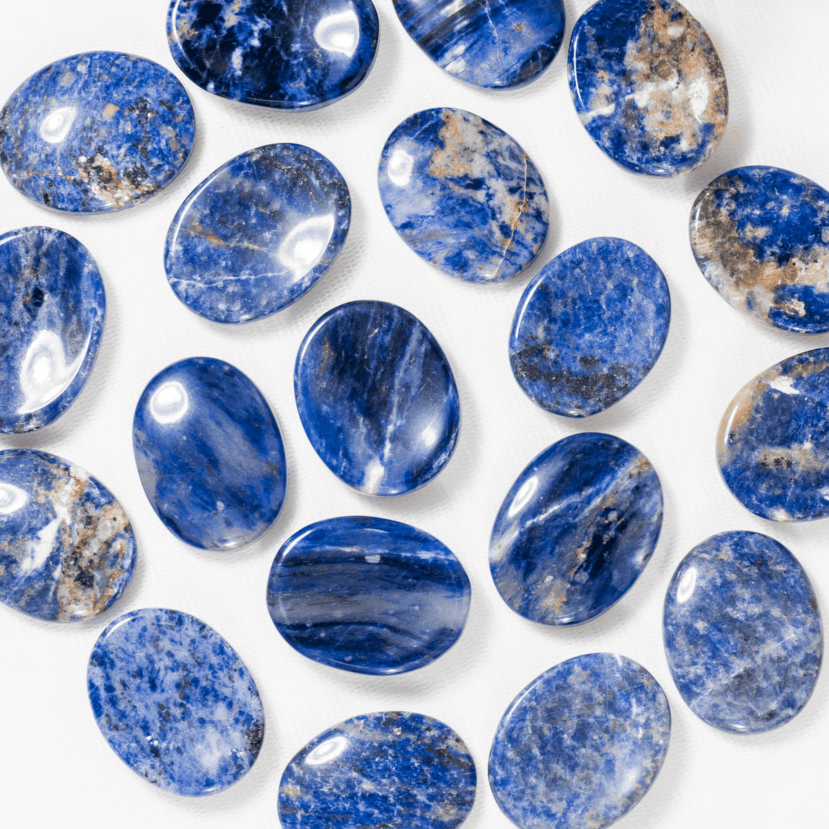 Sodalite Pocket Stones (Meditation and Self-Acceptance)