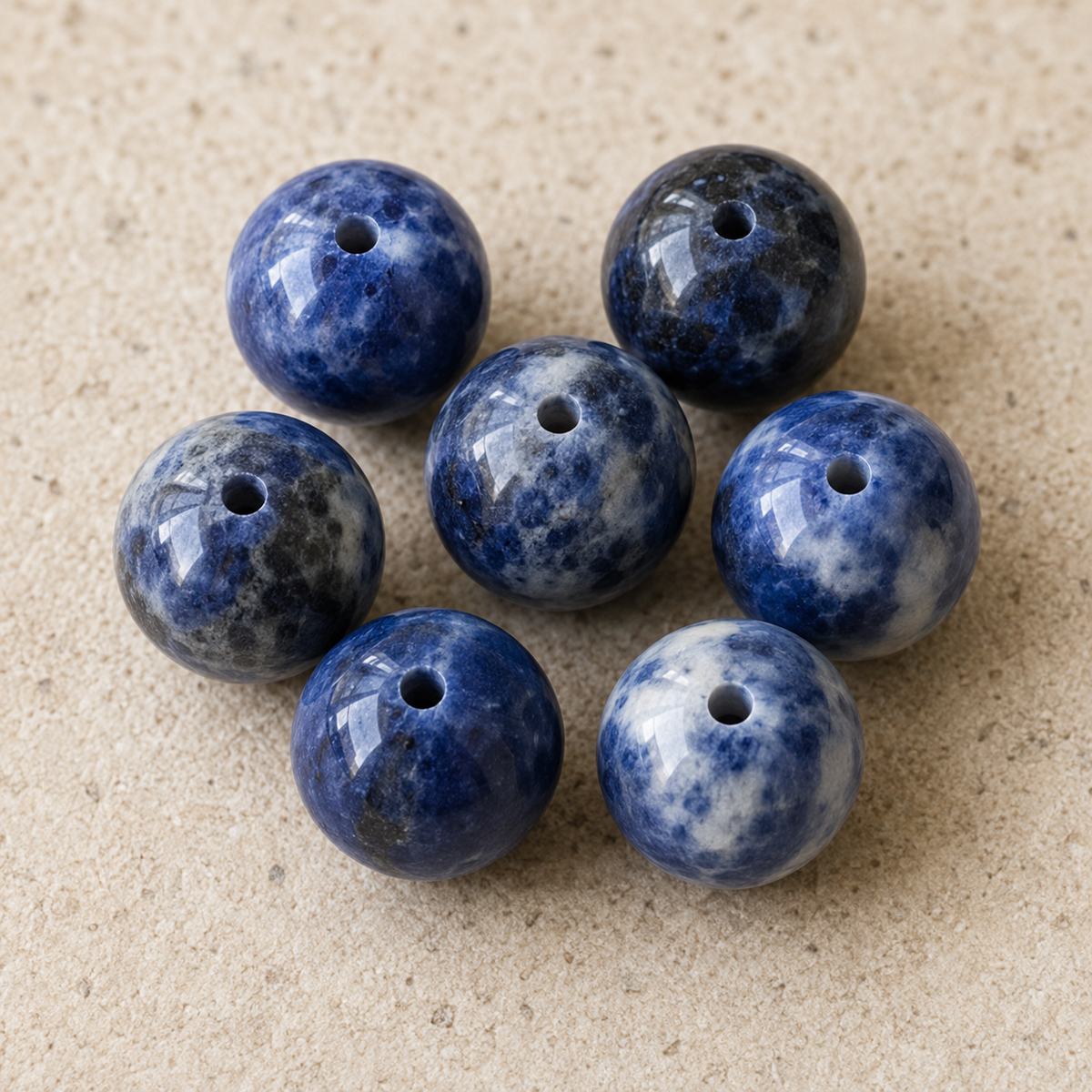 Sodalite Beads, Natural Round Crystal Beads 4mm to 12mm