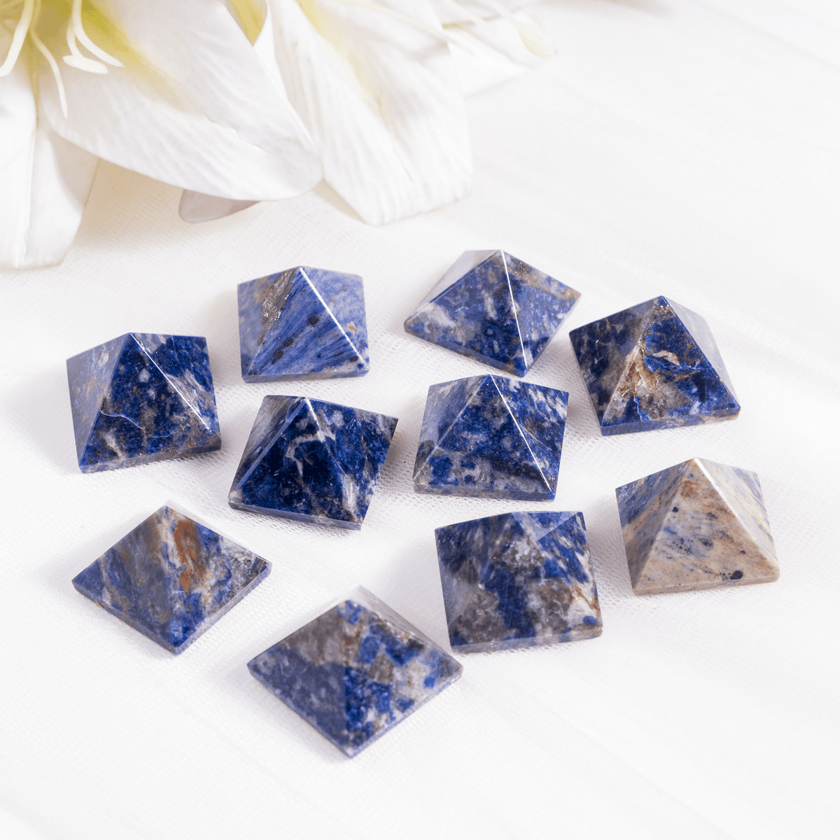 Sodalite Pyramids (Emotional Balance and Self-Trust)