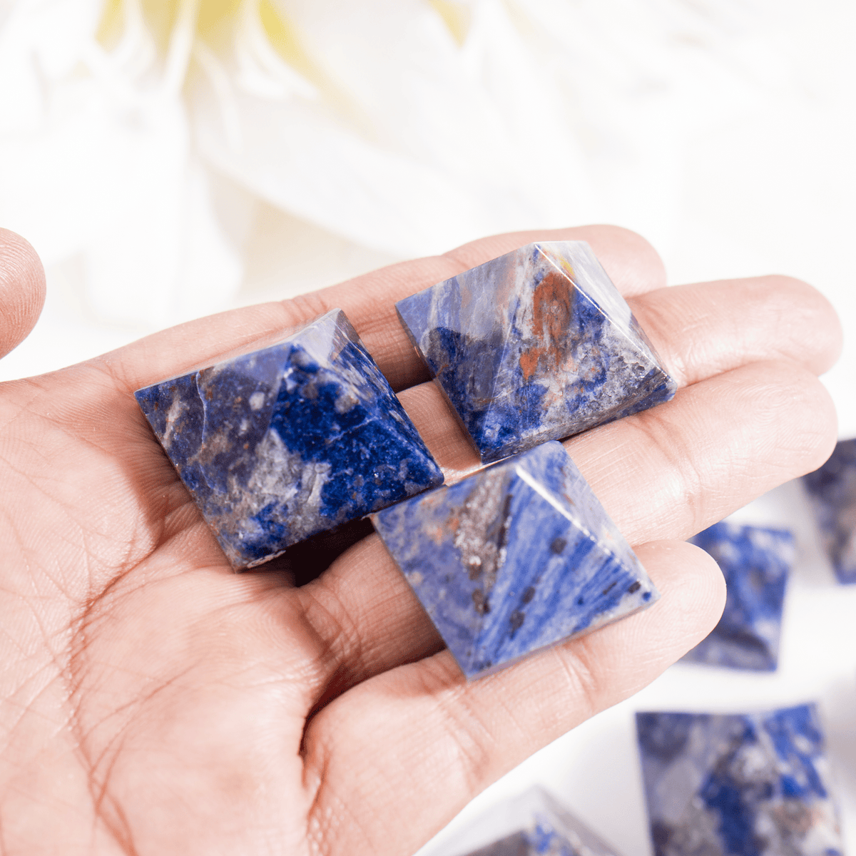Sodalite Pyramids (Emotional Balance and Self-Trust)