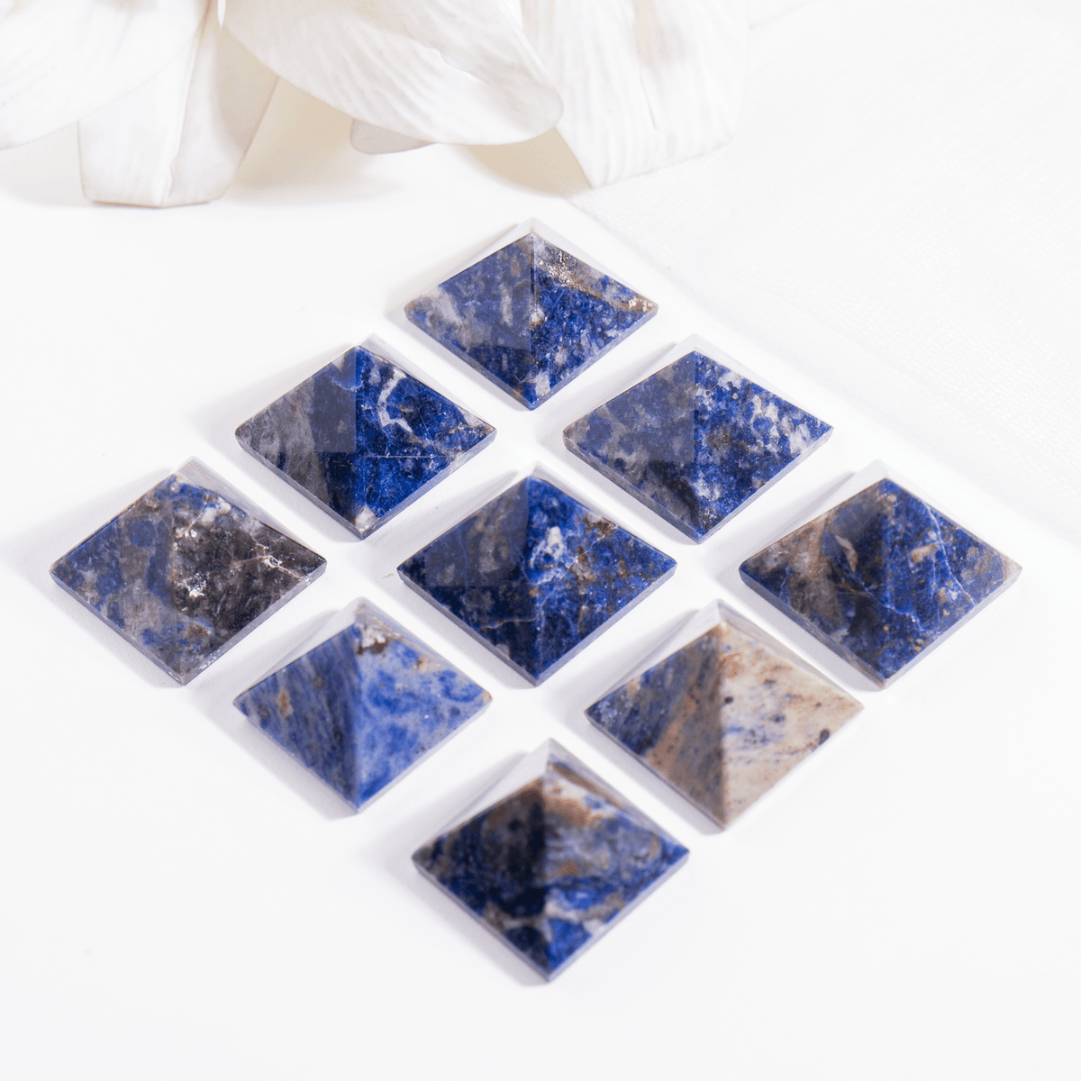 Sodalite Pyramids (Emotional Balance and Self-Trust)