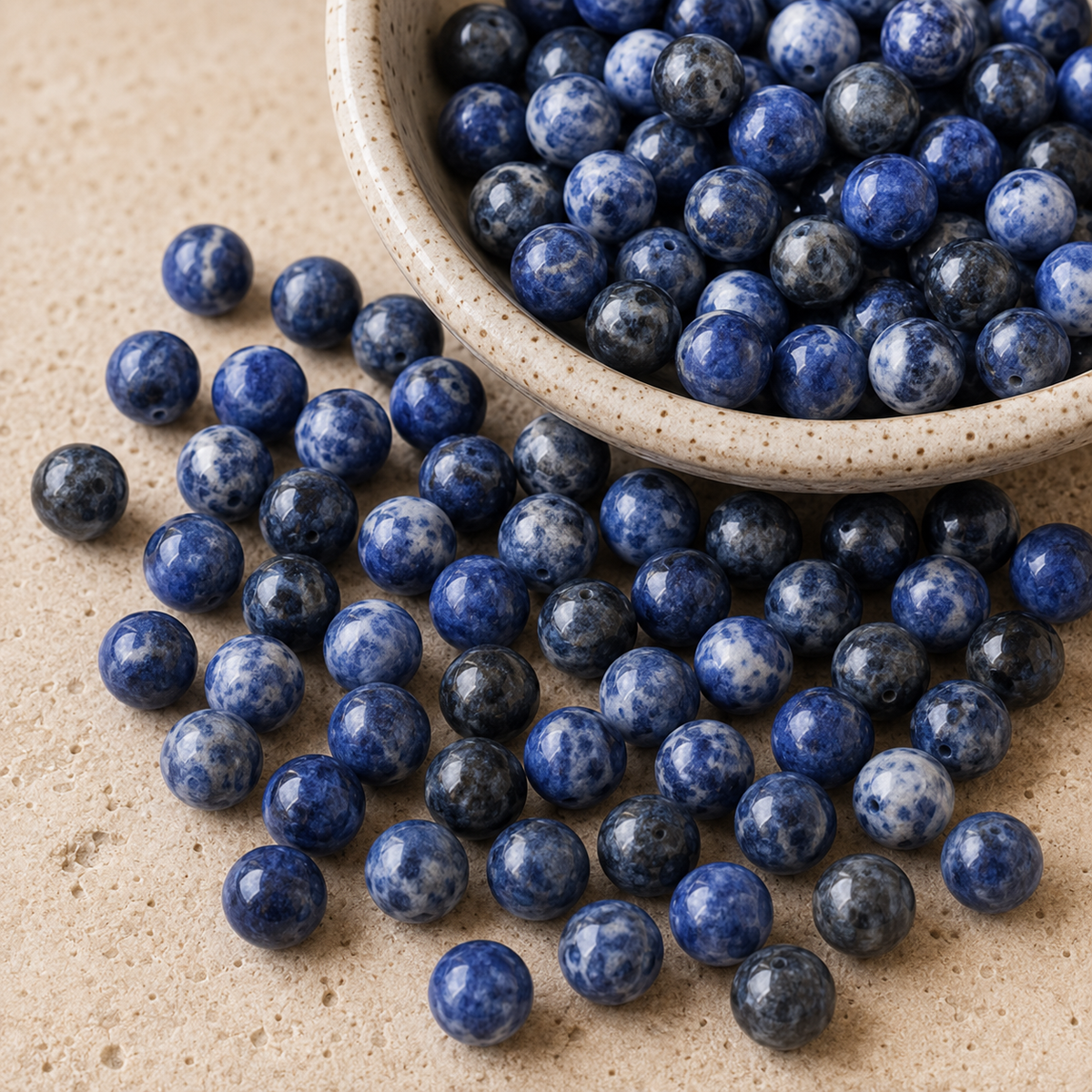 Sodalite Beads, Natural Round Crystal Beads 4mm to 12mm