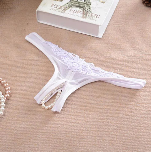 Pearl Lingerie, Open-Crotch Pants, Erotic Underwear