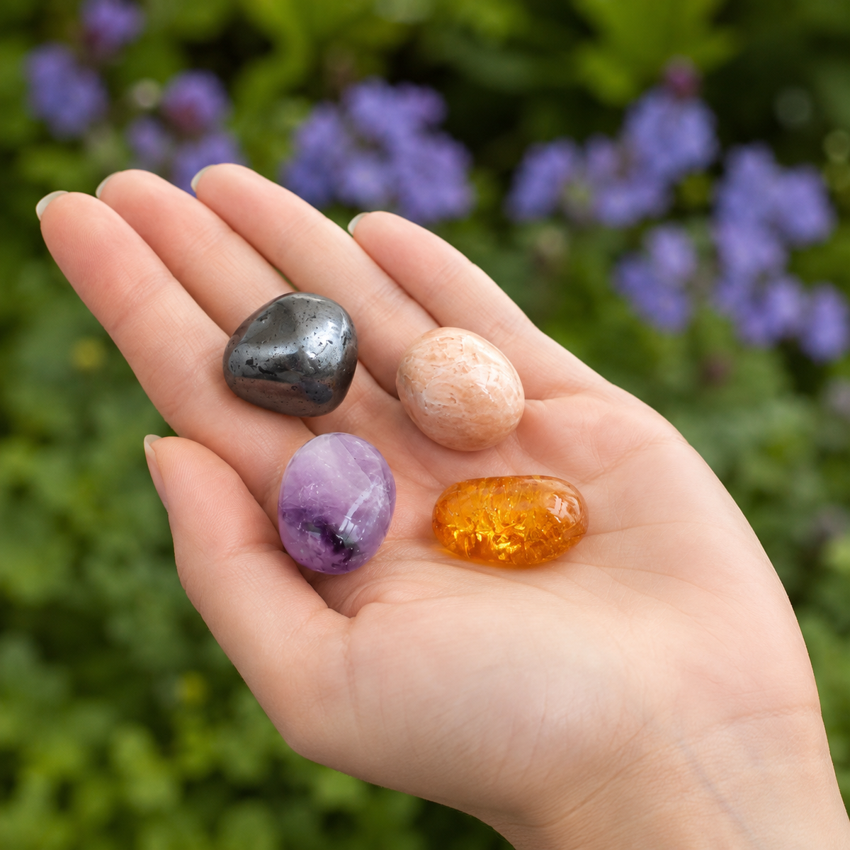 Enhances STRENGTH Crystal Kit, Gemstone Tumble Kit, Strength Crystal Gift Set