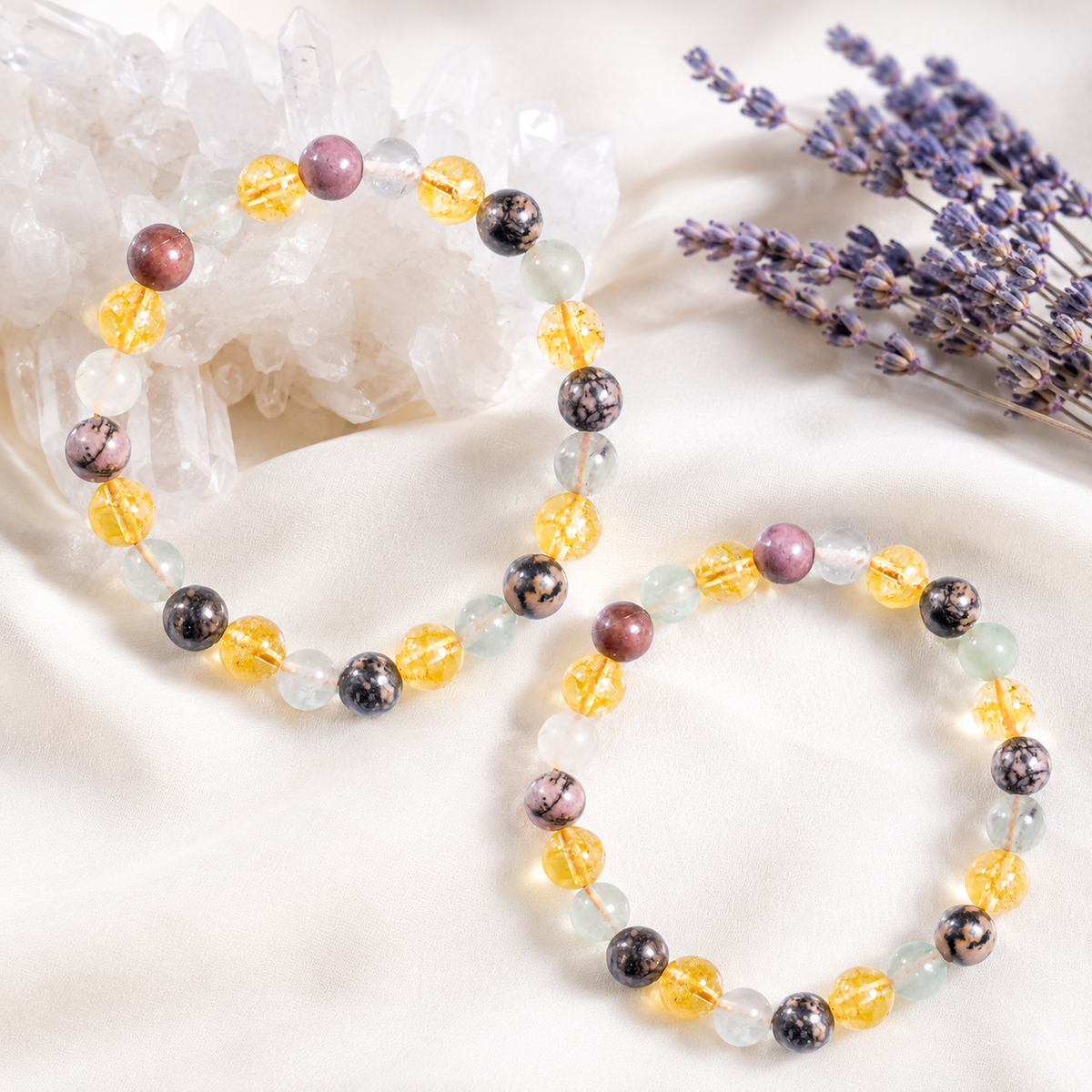 STUDY AID AND LEARNING Crystal Set, Crystal Healing Bracelet.