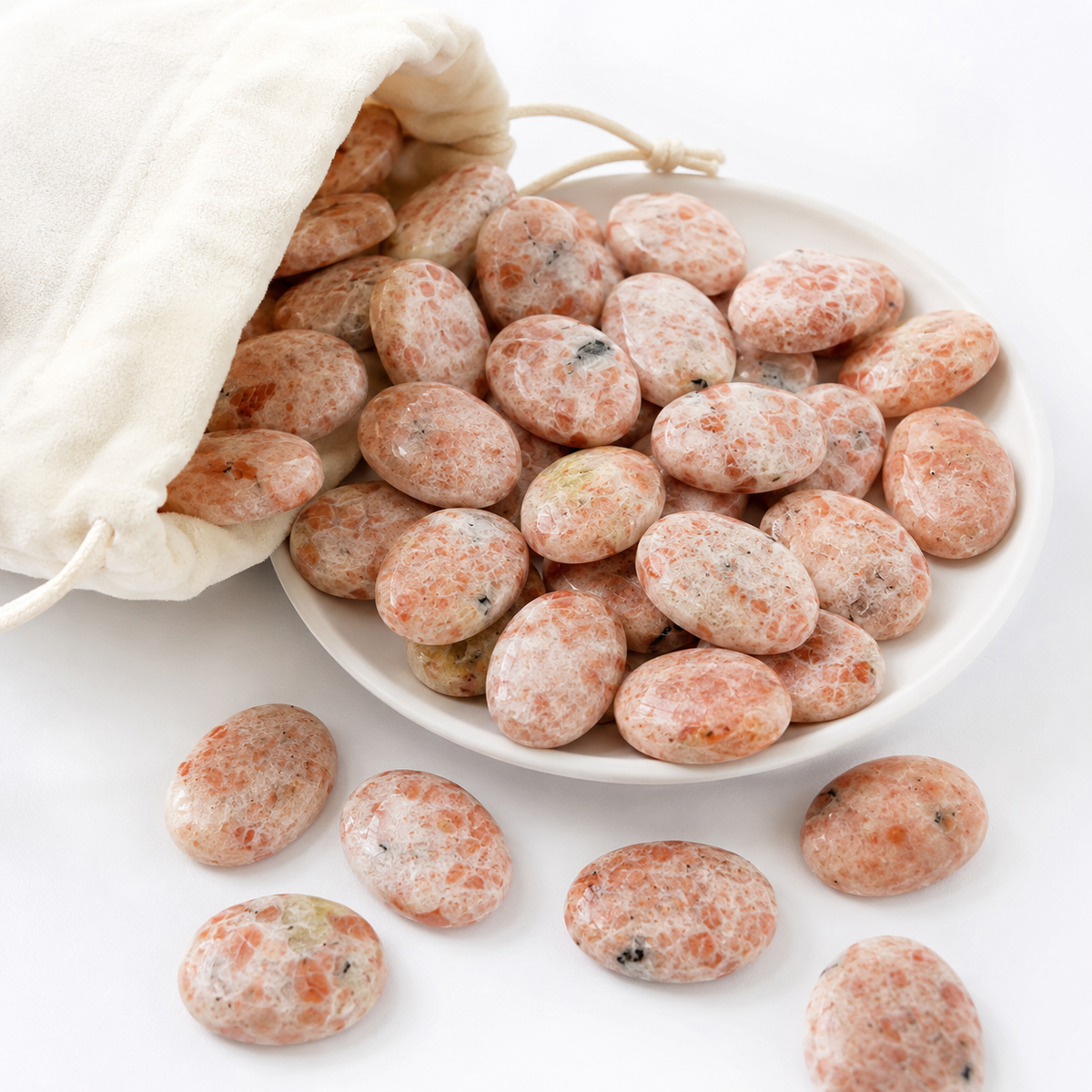 Sunstone Pocket Stones (Protection and Transformation )