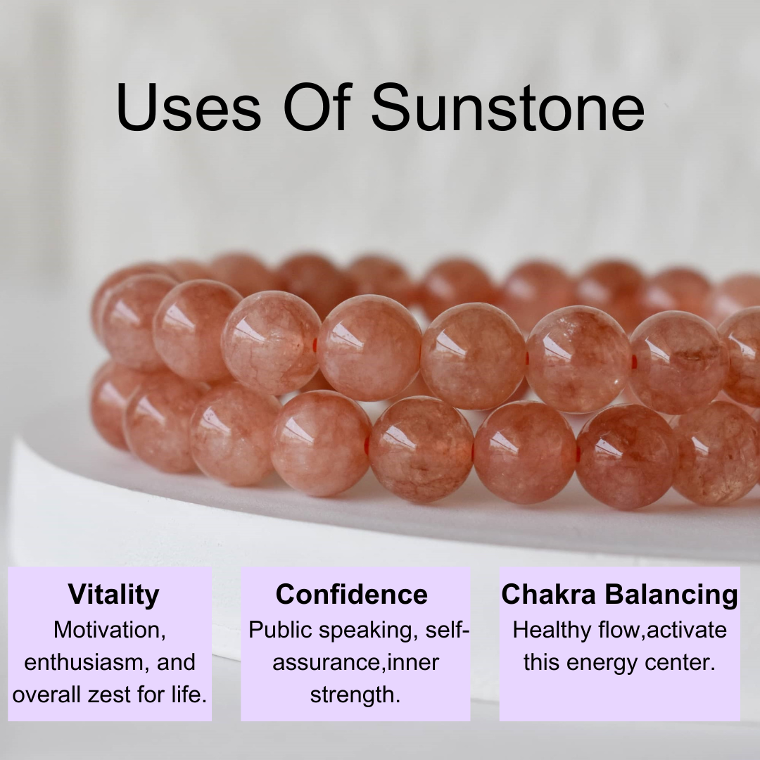 Sunstone Tumbled Crystals (Protection and Transformation)