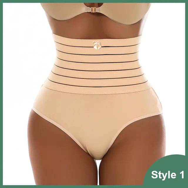 High Waist Postpartum Body Shaper Panties Plus Size - Lingerie