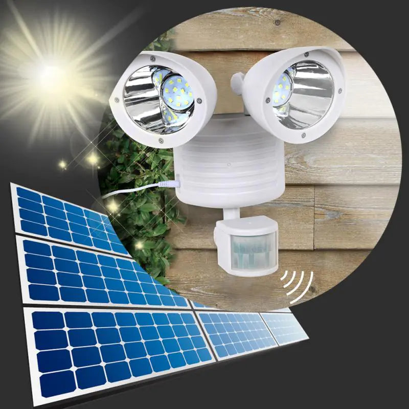 Dual-Head Solar Sensor Spotlight - 888