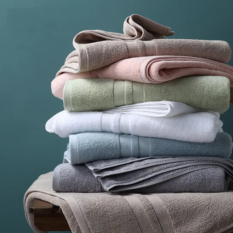 Cotton Hand Towel Set - Soft Absorbent Bathroom Towels