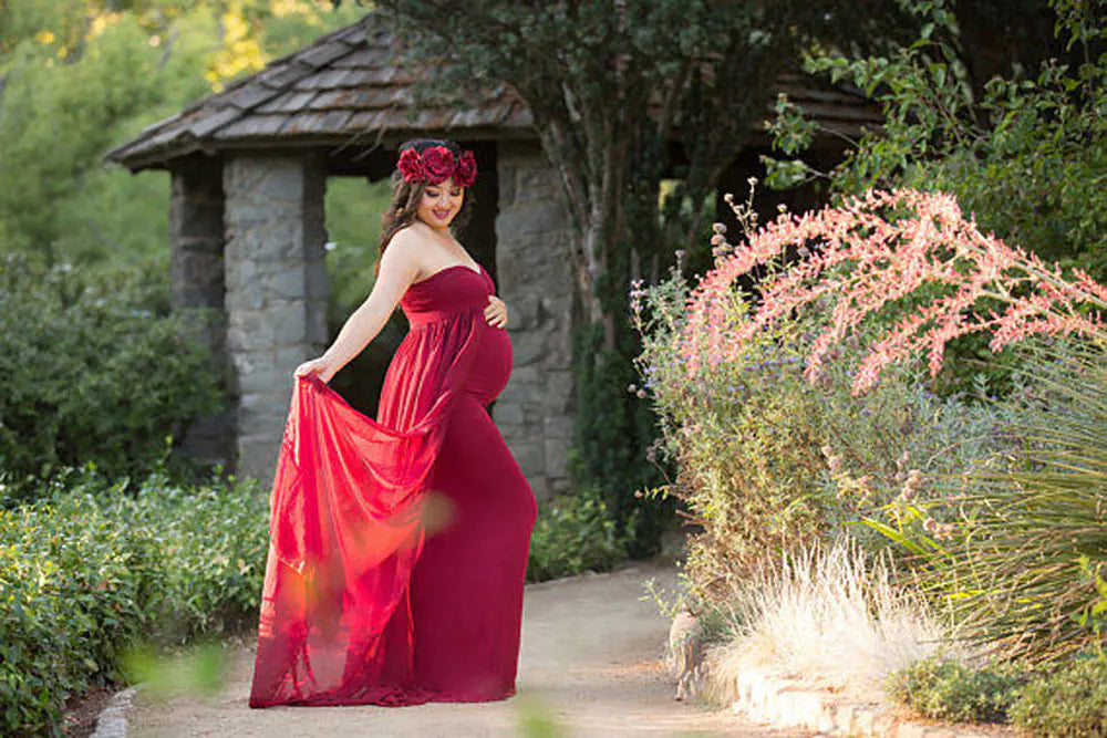 Summer Maternity Photography Long Dress 6609 - 888