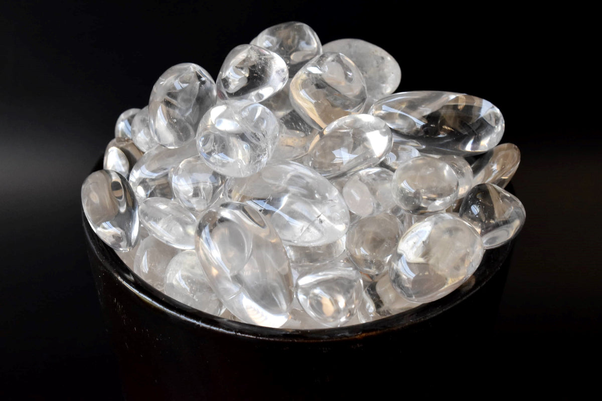 Crystal Quartz Tumbled Crystals (Dispelling Negative Energy and Dreams)