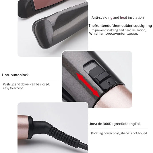Spiral Hair Curler with Automatic Temperature Control