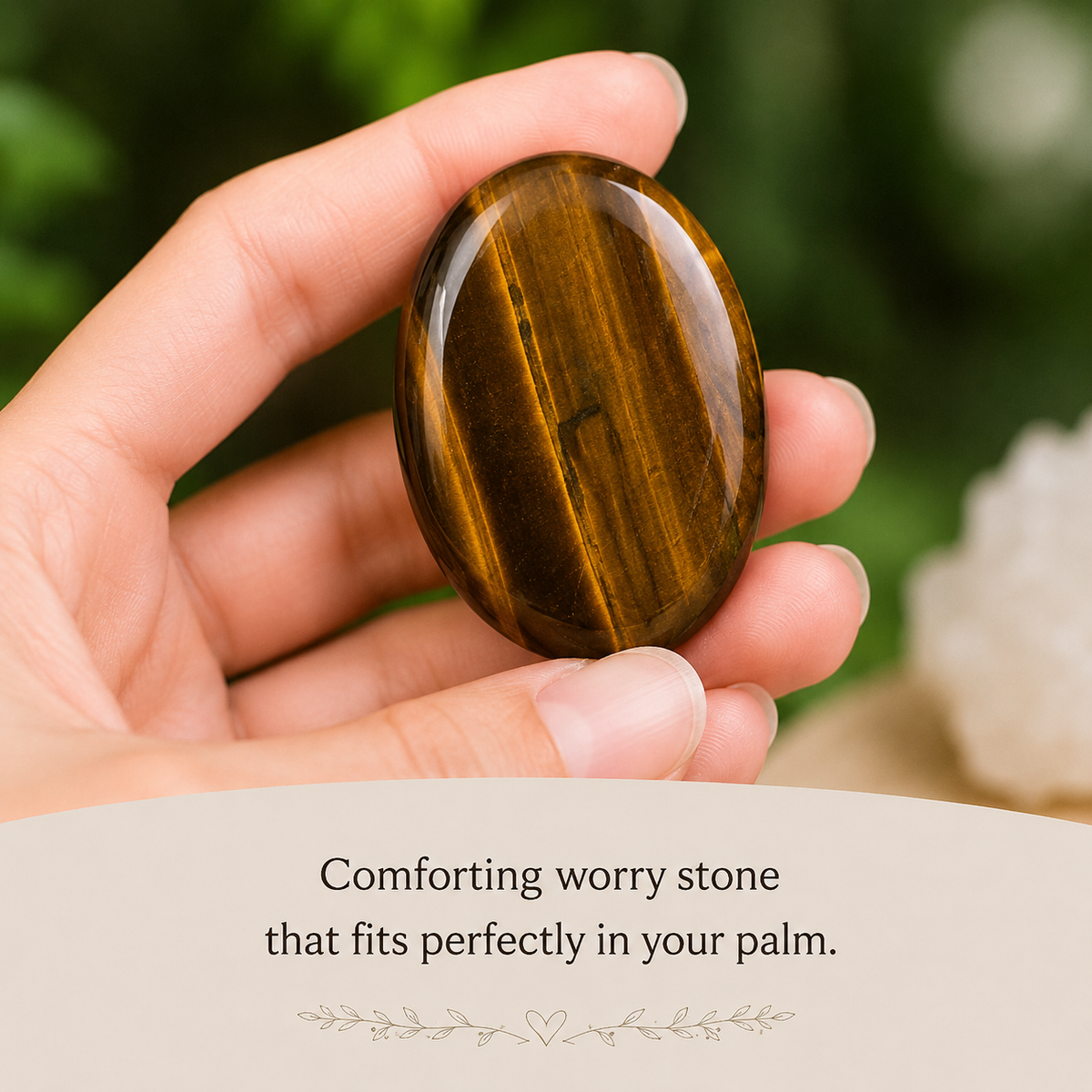 Tiger Eye Pocket Stones (Longevity & Protection)