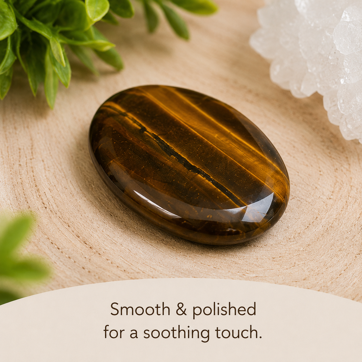 Tiger Eye Pocket Stones (Longevity & Protection)