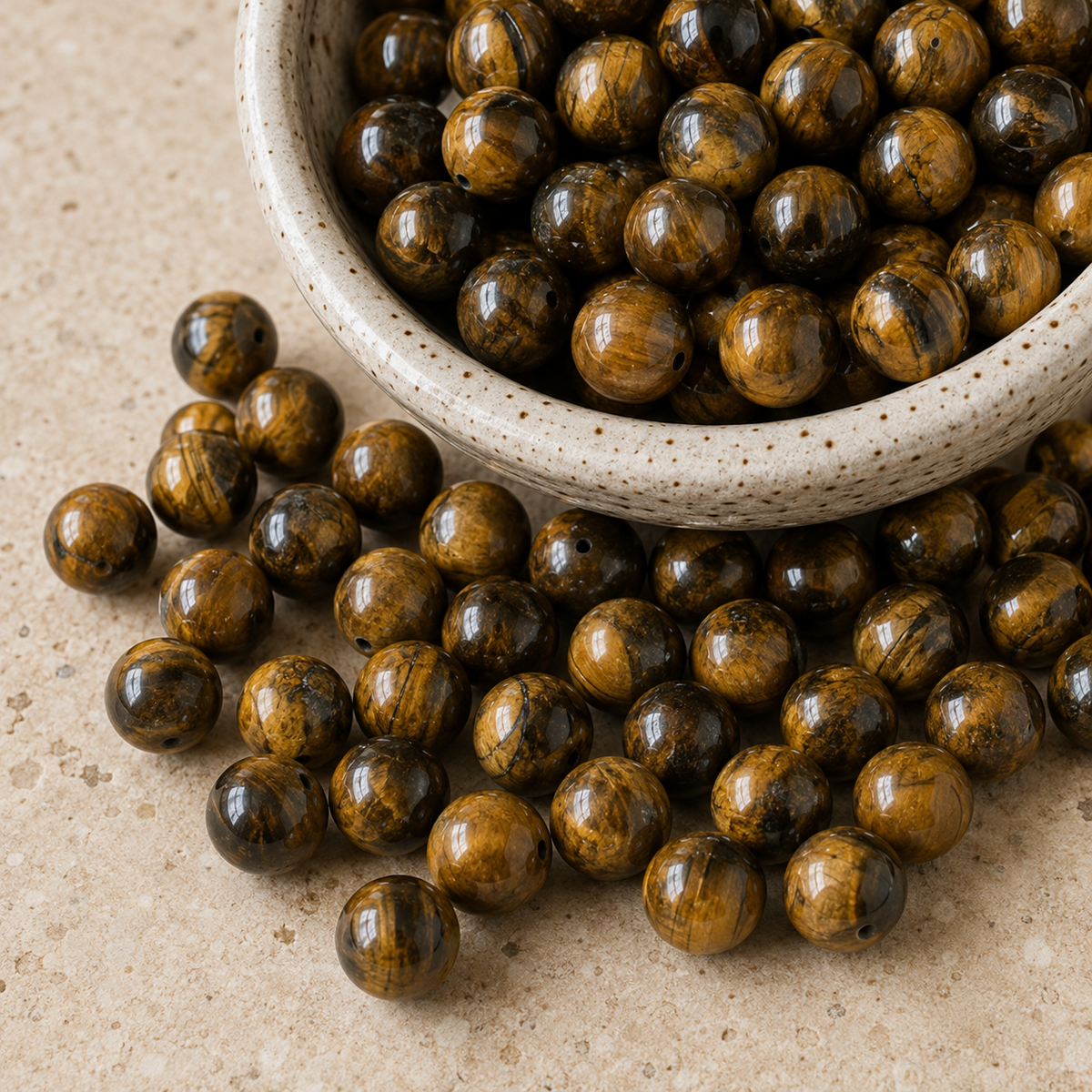 Tiger Eye Beads, Natural Round Crystal Beads 4mm to 16mm