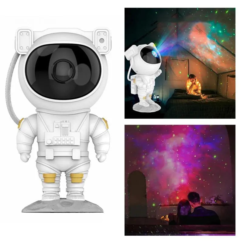 Creative Astronaut Galaxy Starry Sky Projector Nightlight USB Atmospher Bedroom Table Lamp - US seller
