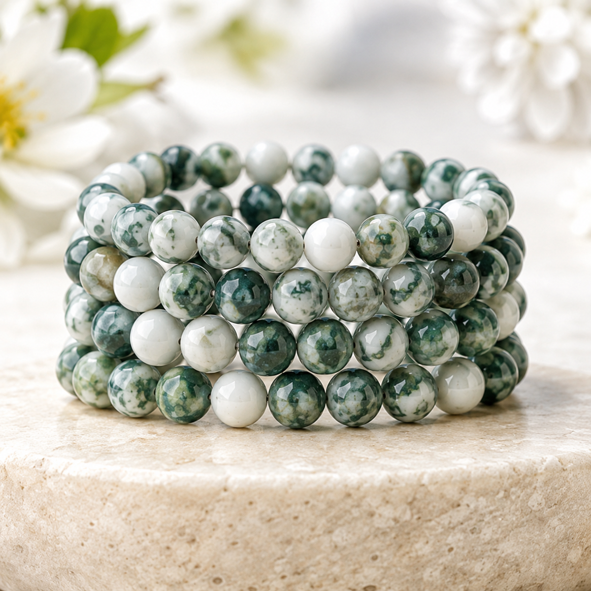 Tree Agate Bracelet (Sense of Peace and Inner Tranquility)