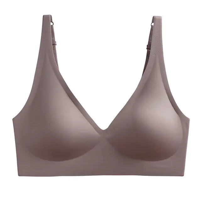 Seamless Adjustable Bra with No Steel Ring Design - Lingerie