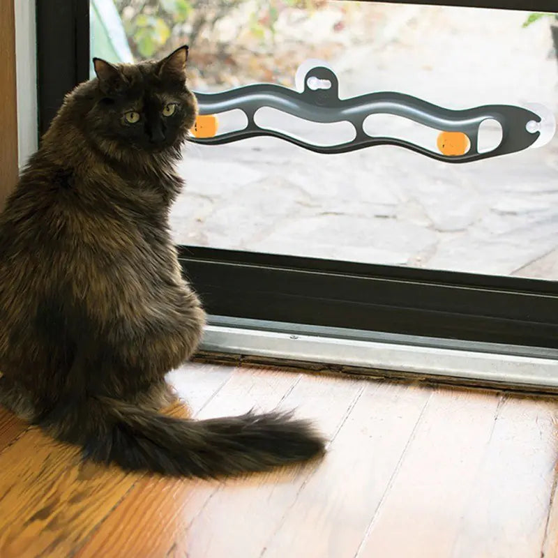 Suction Cup Window Track Ball Cat Toy - 888