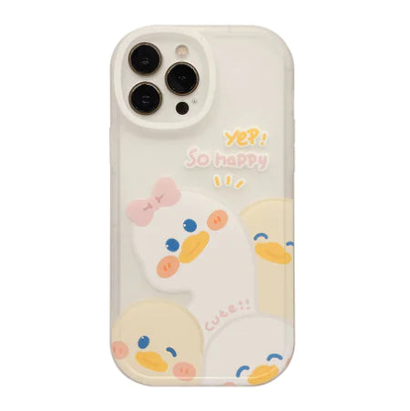 Summer Bear Duck Shockproof Phone Case