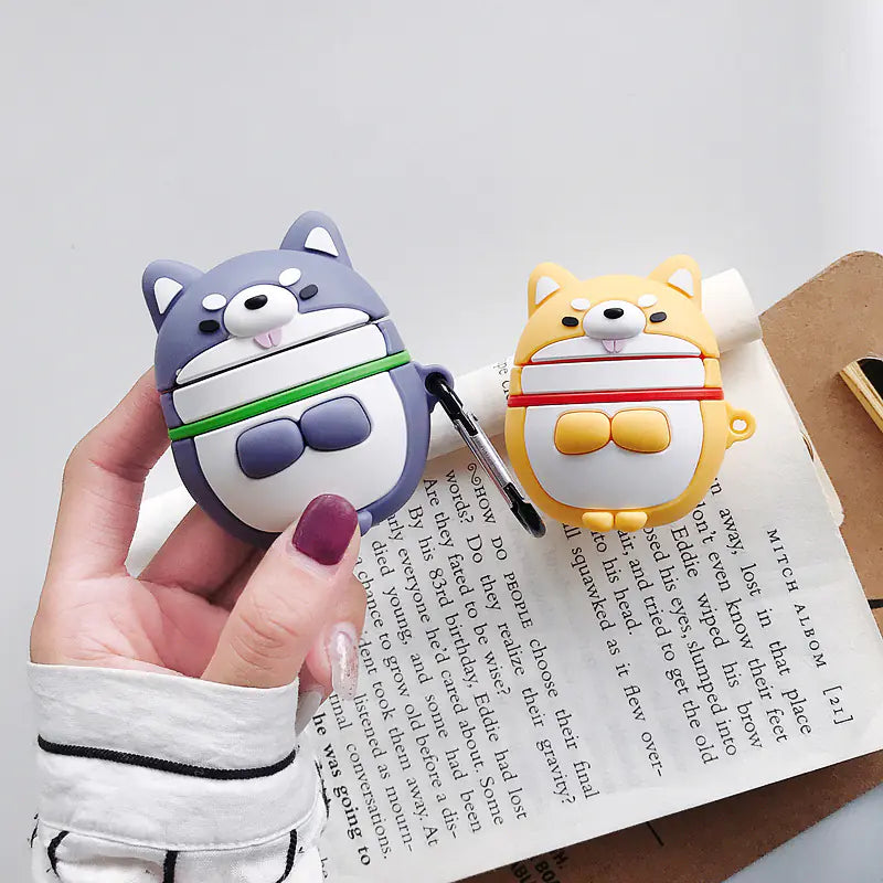 Cute Shiba Inu Earphone Case - Bluetooth Protector