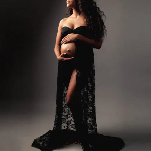 Sheer Lace Dress for Maternity Photography - Lingerie - 888