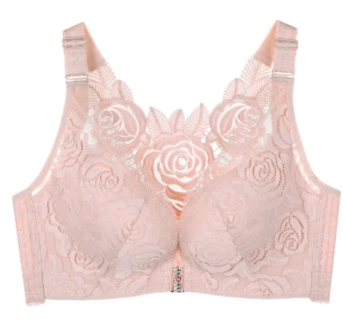 Lace Push-Up Front Buckle Bra - Lingerie