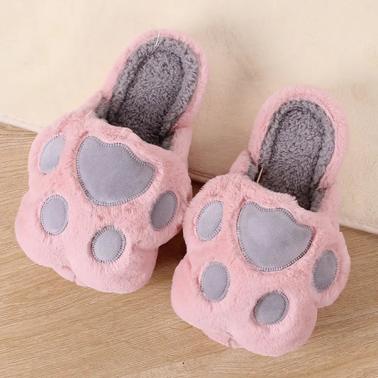 Bear Paw Cotton Slippers for Autumn and Winter- 888