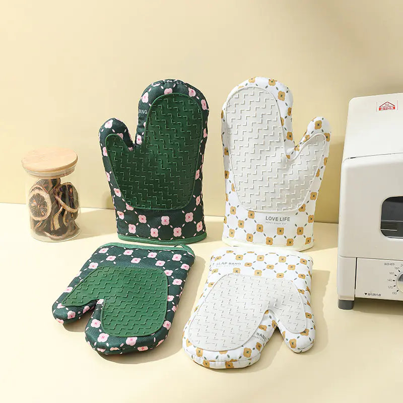 Heat Resistant Cotton Insulation Gloves for Baking