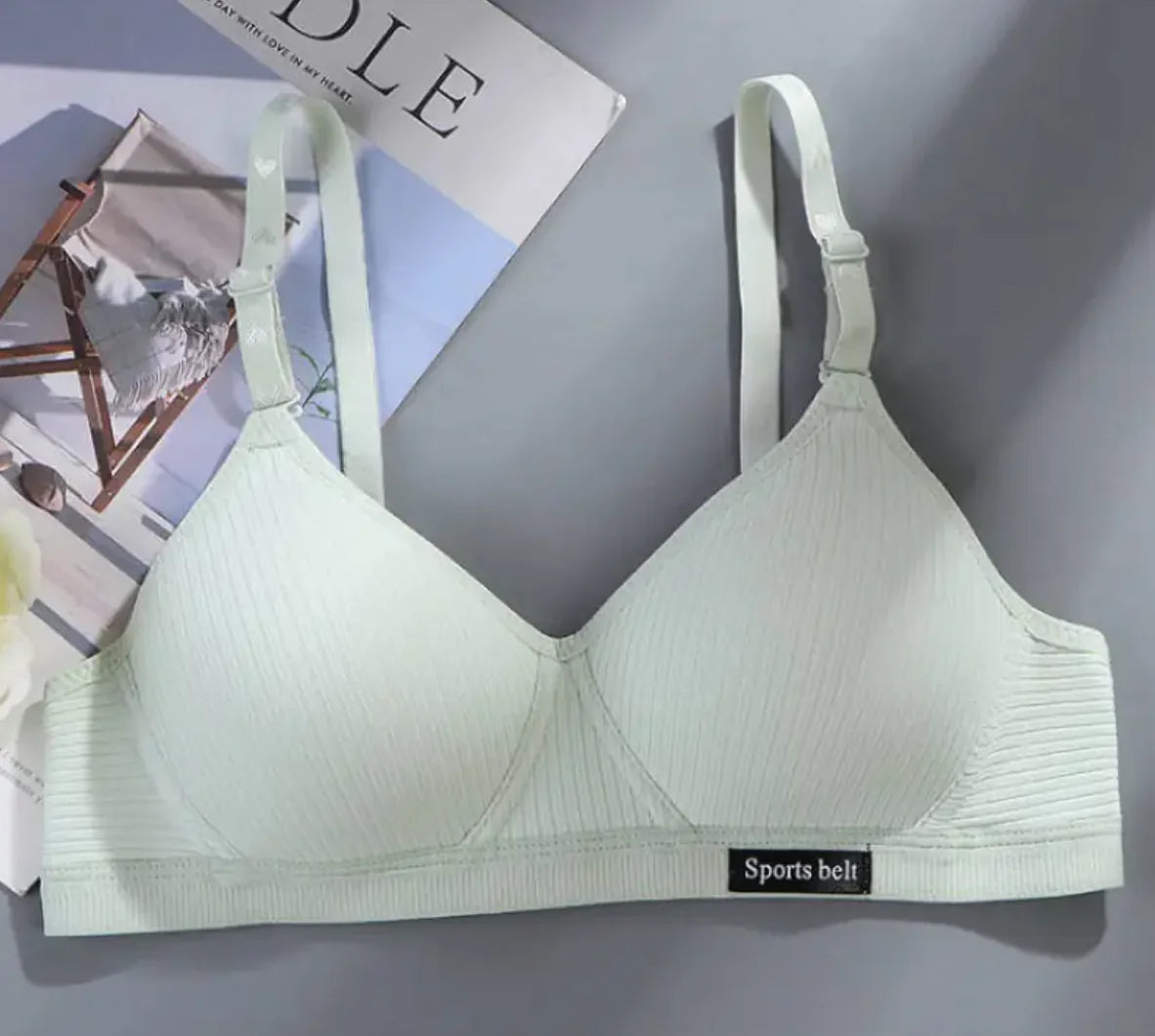 Girls' Seamless Cotton Bra – Wire-Free Comfort - Lingerie