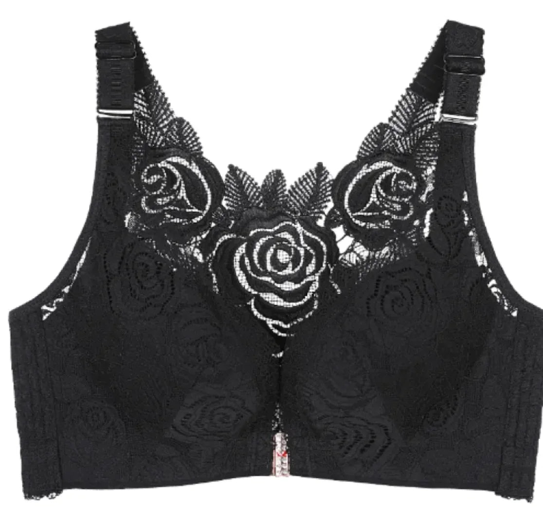 Lace Push-Up Front Buckle Bra - Lingerie