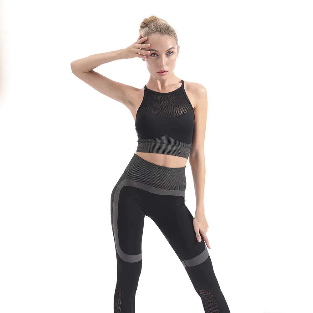 Seamless High-Elastic Moisture-Wicking Sports Bra - Lingerie