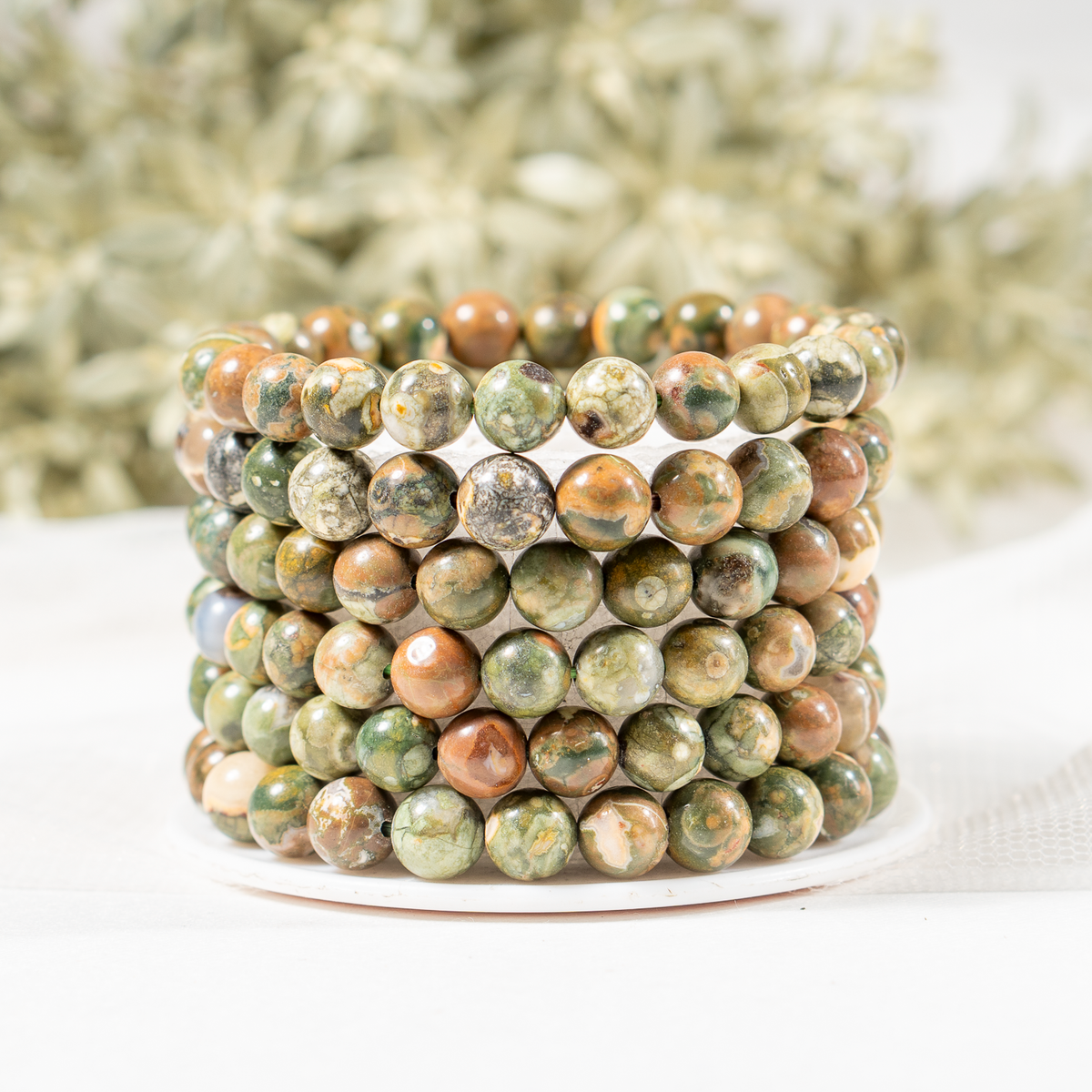 Unakite Bracelet | Unakite Stone Bracelet (Vision and Inner Peace).