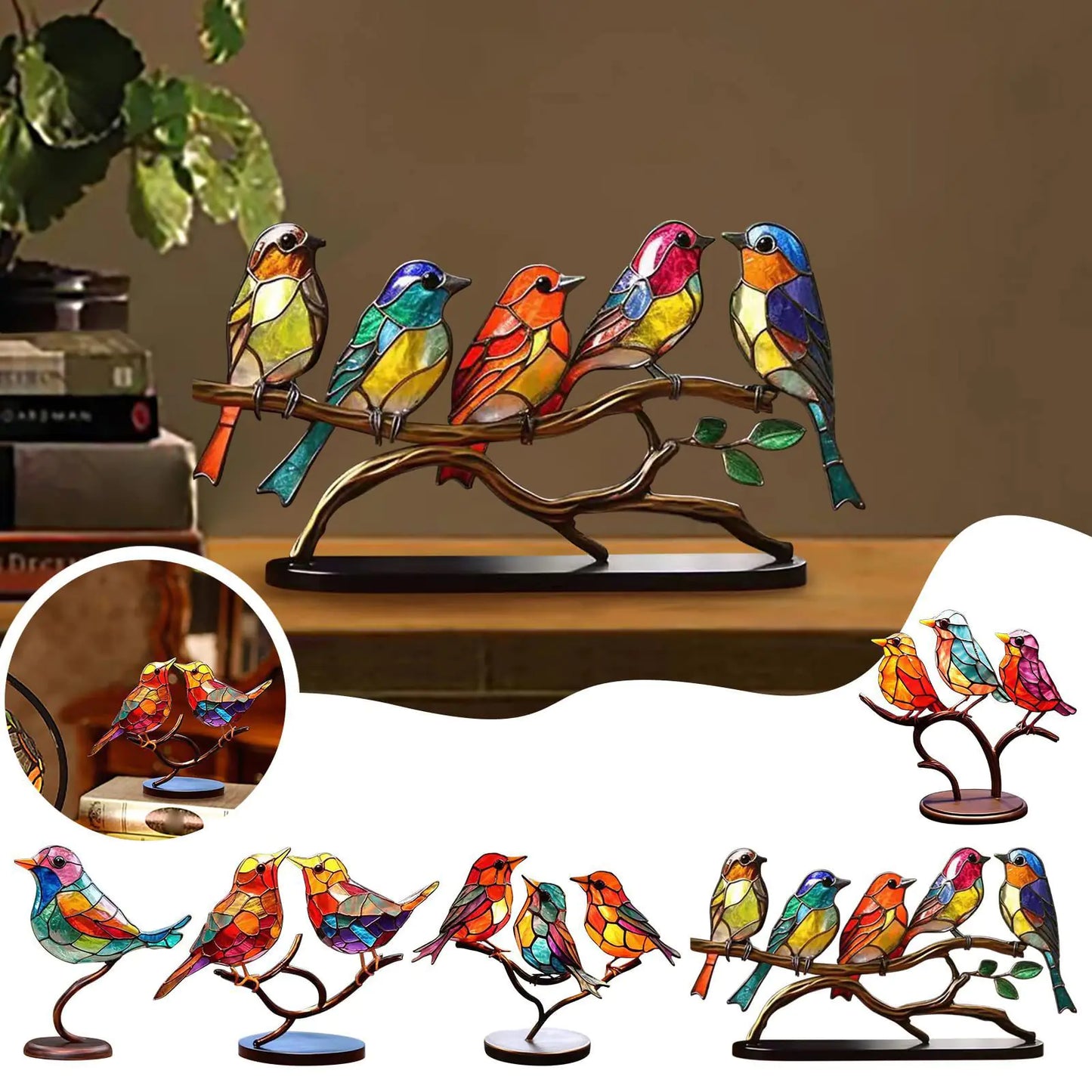 Bird Series Alloy Figurines - 888