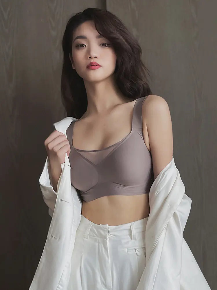 New Mesh Strapless Bra for Larger Busts (Plus Size) - Lingerie